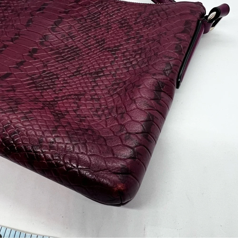 COACH Journal Crossbody In Colorblock Exotic Embossed Leather EUC - Picture 8 of 16